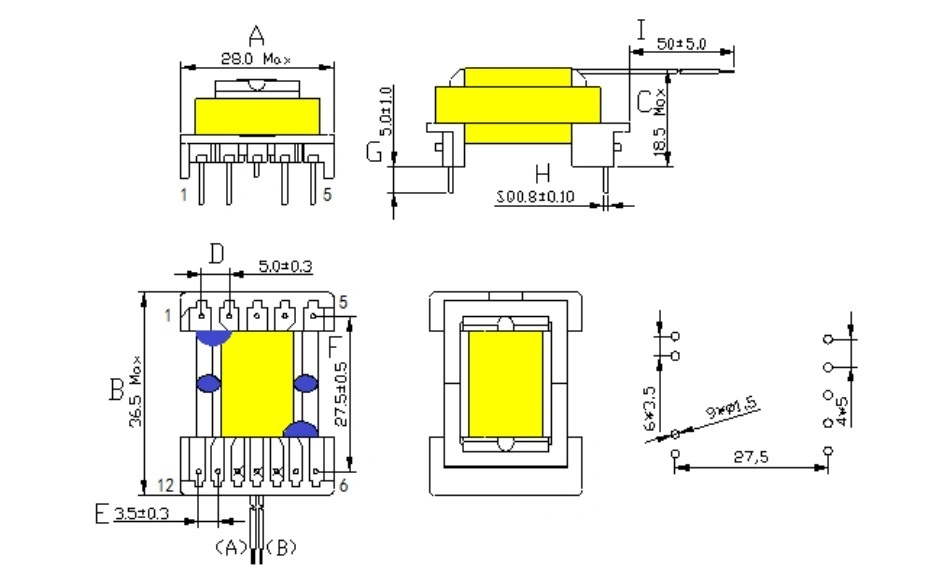 Eel High Frequency Fly-Back Transformer